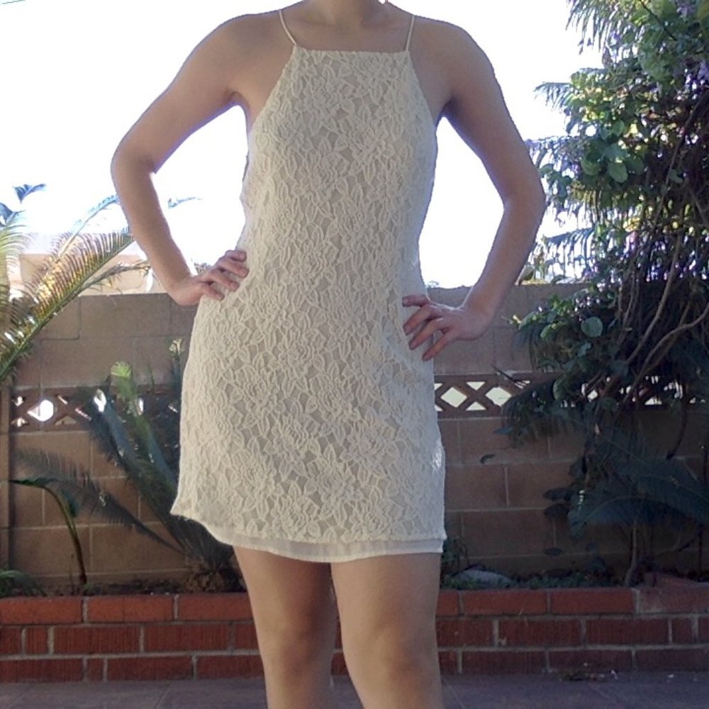 Pins and neddles white dress